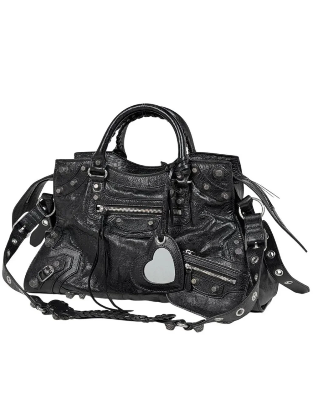 Balenciaga Neo Kago le City Handbag 2-Way Leather Black